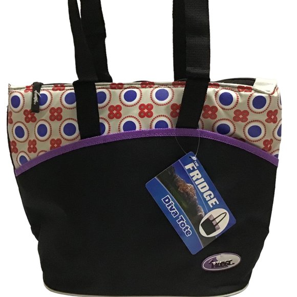 Other - The Fridge Diva Tote Vintage Insulated Cooler Lunch Picnic Trunk Bag Never Used